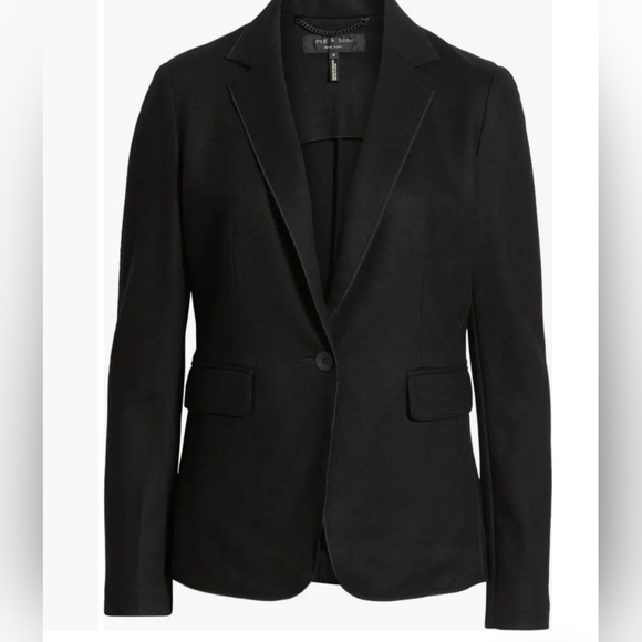 rag & bone Jackets & Blazers - Rag & Bone Club Sof Wool Blazer Single-button Notch lapels Size 10